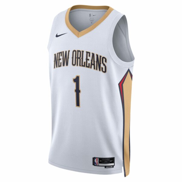 Zion Williamson New Orleans Pelicans Nike Unisex Swingman Jersey - Association Edition - White - Image 3