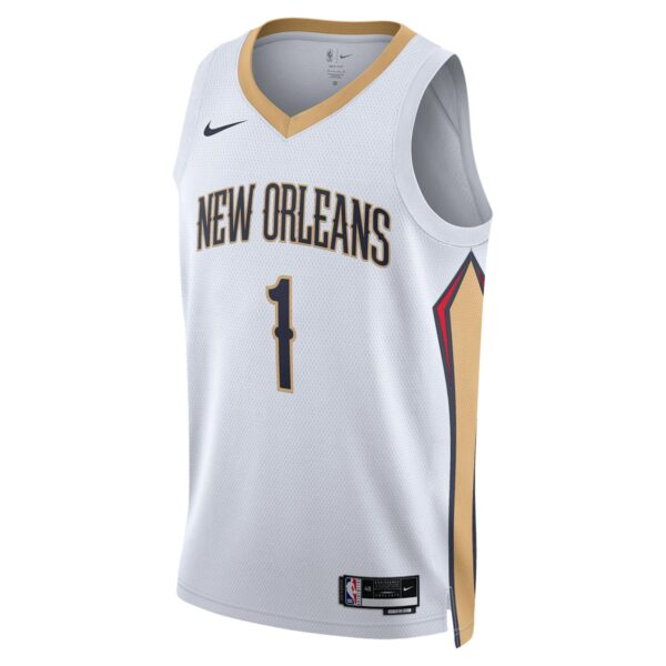 Zion Williamson New Orleans Pelicans Nike Unisex Swingman Jersey - Association Edition - White - Image 3