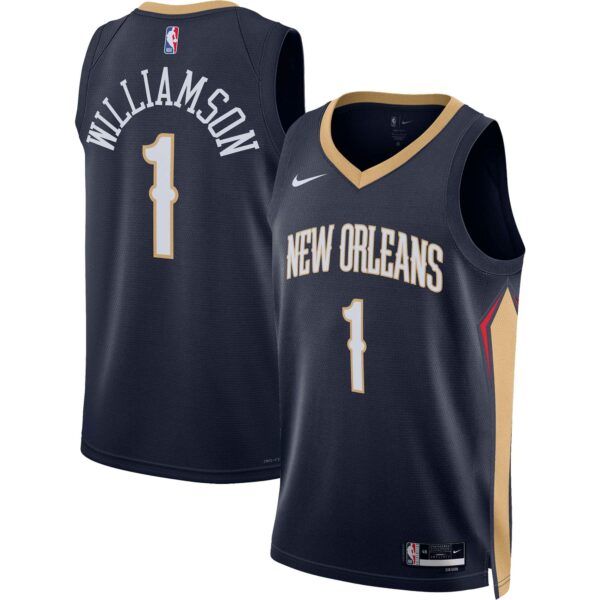 Zion Williamson New Orleans Pelicans Nike Unisex Swingman Jersey - Icon Edition - Navy - Image 2