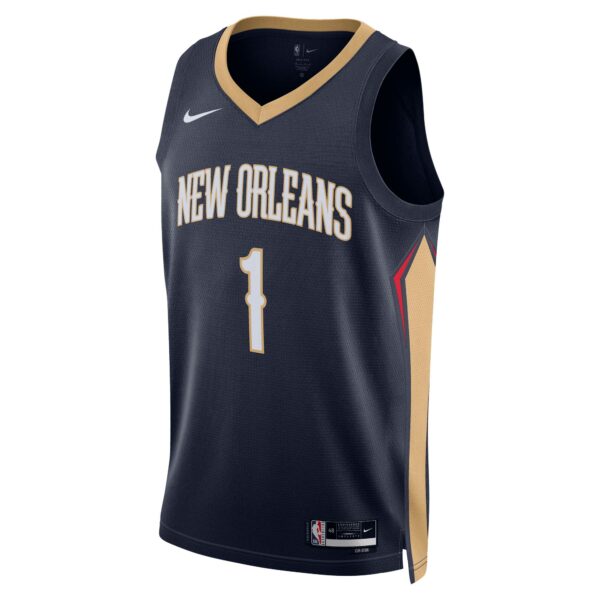 Zion Williamson New Orleans Pelicans Nike Unisex Swingman Jersey - Icon Edition - Navy - Image 3