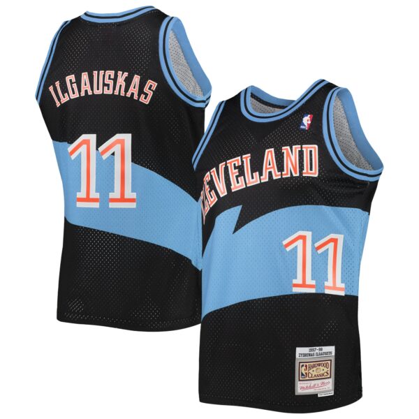 Zydrunas Ilgauskas Cleveland Cavaliers Mitchell & Ness Hardwood Classics Swingman Jersey - Black - Image 2