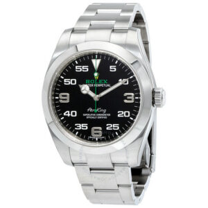 Air King Black Dial Stainless Steel Men's Watch BKAO