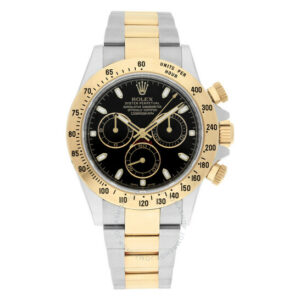 Cosmograph Daytona Chronograph Automatic Chronometer Black Dial Men's Watch