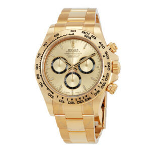 Cosmograph Daytona Chronograph Automatic Chronometer Gold Dial Men's Watch