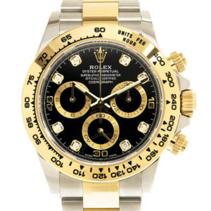 Cosmograph Daytona Chronograph Automatic Diamond Black Dial Men's Watch