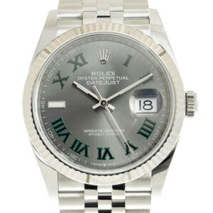Datejust 36 Automatic Grey Dial Chronometer Grey Dial Watch 126234GYRJ