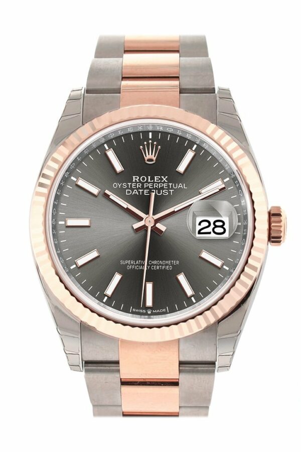 datejust 36 dark rhodium dial fluted rose gold two tone watch 126231 np 5235 k5loi.jpg