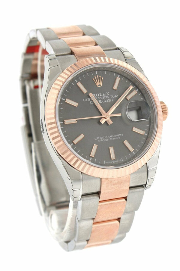 datejust 36 dark rhodium dial fluted rose gold two tone watch 126231 np 8329 f5ul7.jpg