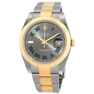 Datejust 41 Grey Dial Stainless Steel and 18K Yellow Gold Men's Watch