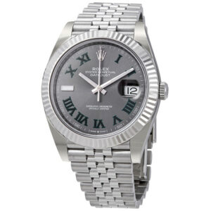 Datejust 41 Slate Dial Automatic Men's Steel and White Gold Jubilee Watch 126334GYRO