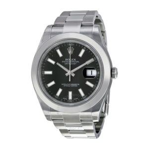 Datejust II Black Dial Stainless Steel Oyster Bracelet Automatic Men's Watch