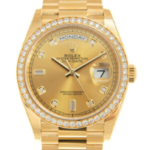 Day-Date 36 Automatic Diamond Champagne Dial 18kt Yellow Gold President Watch