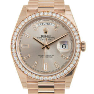 Day-Date Automatic Chronometer Diamond Pink Dial Watch 228345rbr-0007