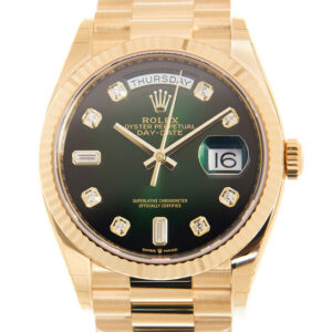 Day-Date President Automatic Chronometer Green Ombre Diamond Ladies Watch