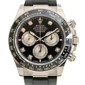 Daytona Chronograph Automatic Diamond Black Dial Men's Watch