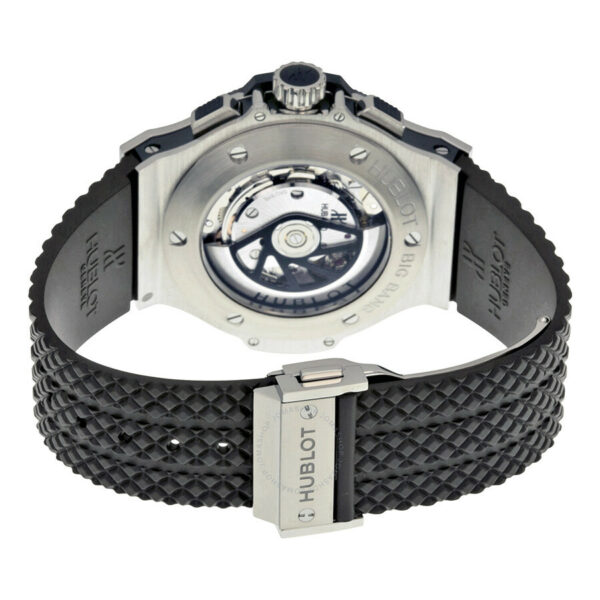 hublot big bang steel ceramic chronograph black carbon fiber pattern dial mens watch 7652 6bul0.jpg