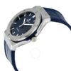 hublot classic fusion automatic blue sunray dial titanium mens watch 8821 zbuth.jpg