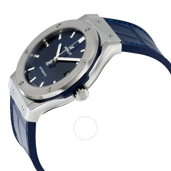hublot classic fusion automatic blue sunray dial titanium mens watch 8821 zbuth.jpg