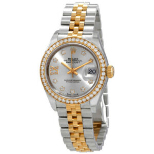 Lady Datejust Automatic Chronometer Diamond Silver Dial Ladies Watch