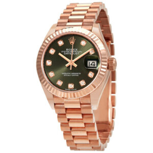 Lady-Datejust Automatic Diamond Green Dial Ladies Watch