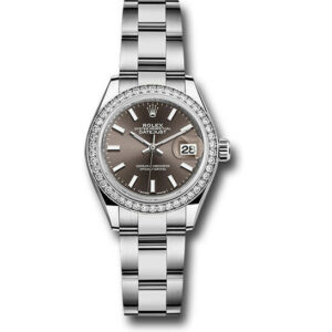 Lady Datejust Automatic Grey Dial Ladies Oyster Watch