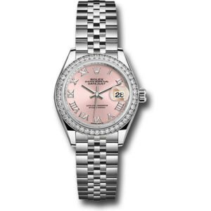 Lady Datejust Automatic Pink Dial Ladies Jubilee Watch