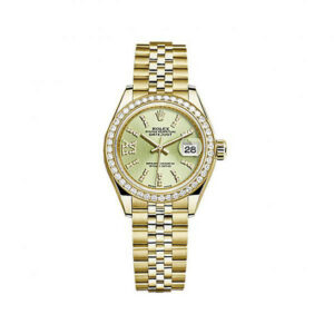 Lady-Datejust Linden Green Diamond Dial Jubilee Watch