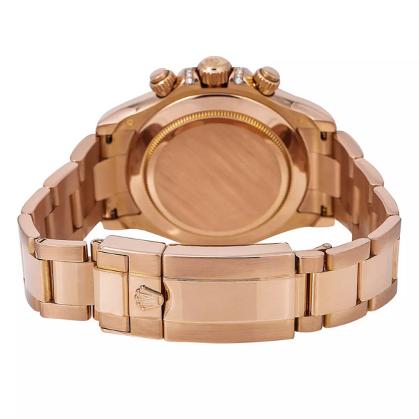 mens diamond watch rolex day date gold 40 mm rose gold tone dial 1282 gbw55.webp