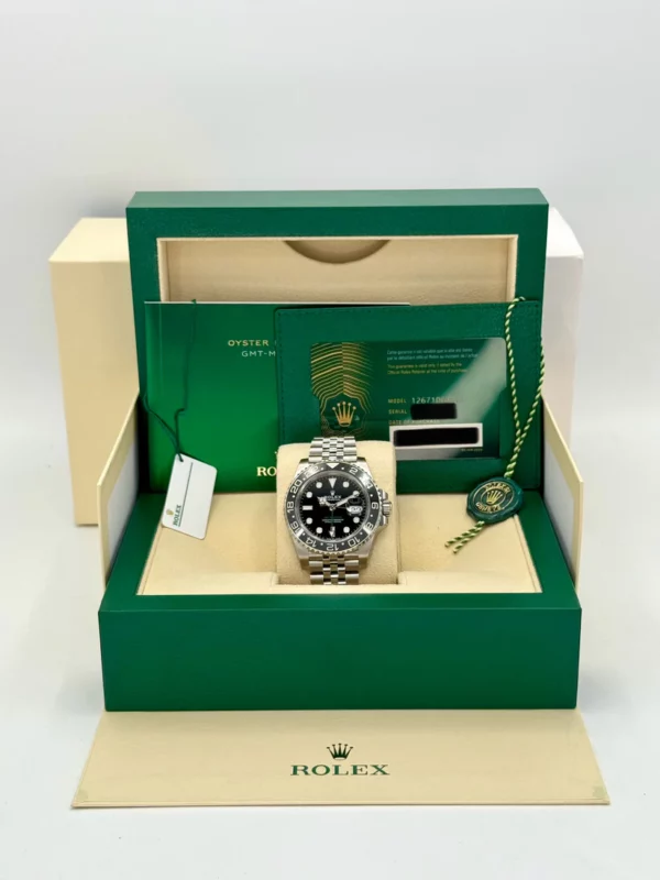 NEW 2024 Rolex GMT-Master II 40mm 126710GRNR Black Dial - Image 2
