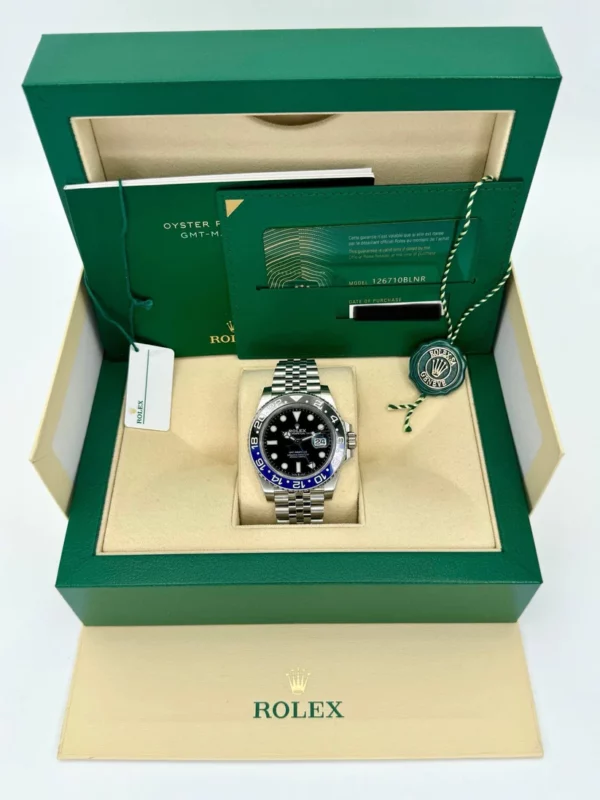 NEW 2024 Rolex GMT-Master II "Batgirl" 40mm 126710BLNR Jubilee Black Dial - Image 8