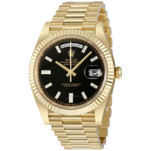Oyster Perpetual 18K Yellow Gold Diamond Men's Automatic President Watch