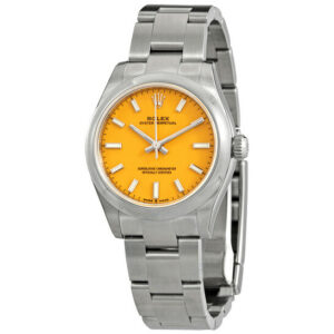 Oyster Perpetual 31 Automatic Chronometer Yellow Dial Ladies Watch