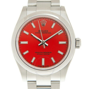 Oyster Perpetual 31 Coral Red Dial Automatic Ladies Watch