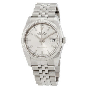 Oyster Perpetual Automatic Chronometer White Dial Men's Watch