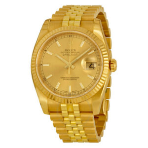 Oyster Perpetual Datejust 36 Champagne Dial 18K Yellow Gold Automatic Men's Watch