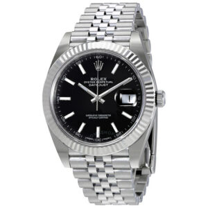 Oyster Perpetual Datejust Black Dial Jubilee Men's Watch