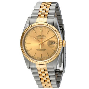 Oyster Perpetual Datejust Two-Tone 18kt Gold and Steel Men's Watch 16233J