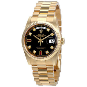 Oyster Perpetual Day-Date Automatic Men's 18 Carat Yellow Gold President Watch