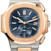 patek philippe nautilus blue dial rose gold and steel mens watch 59801ar 001 1388 ckvmx.jpg