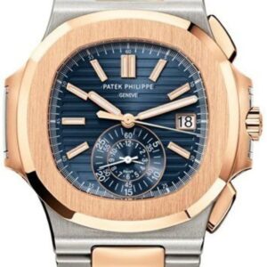 patek philippe nautilus blue dial rose gold and steel mens watch 59801ar 001 1388 ckvmx.jpg