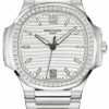 patek philippe nautilus silvery opaline dial diamond steel womens watch 71181200a 010 9872 gjm84.png