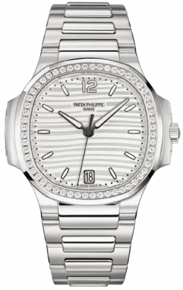 patek philippe nautilus silvery opaline dial diamond steel womens watch 71181200a 010 9872 gjm84.png