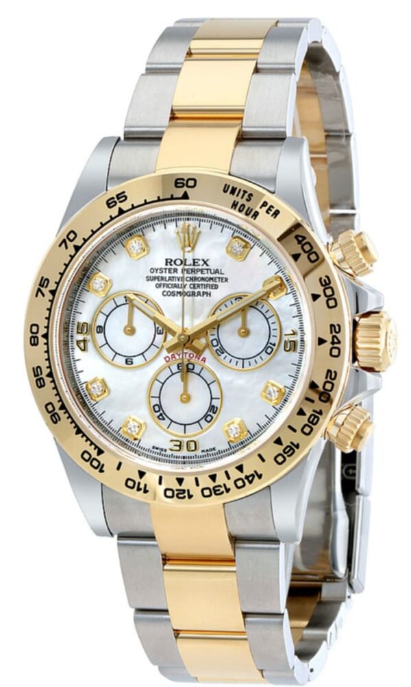 Rolex Cosmograph Daytona Cosmograph White Mother Of Pearl Diamond Dial Men's Watch M116503-0007