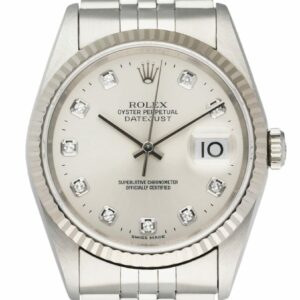 Rolex Datejust 16234 Diamond Dial Mens Watch