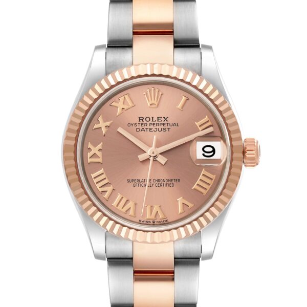 Rolex Datejust 31 Midsize Steel Rose Gold Roman Dial Ladies Watch 278271