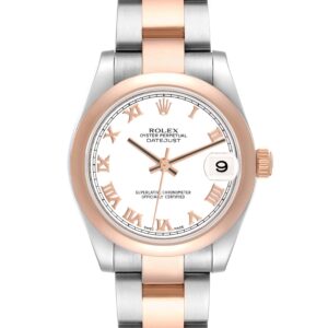 Rolex Datejust 31 Midsize Steel Rose Gold White Dial Ladies Watch 178241