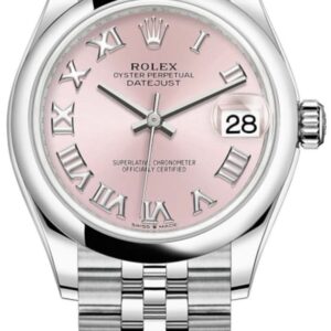 Rolex Datejust 31 Stainless Steel Pink Roman Dial Women's Watch M278240-0014