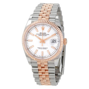 Rolex Datejust 36 Automatic White Dial Men's Steel and 18kt Everose Gold Jubilee Watch 126231WSJ