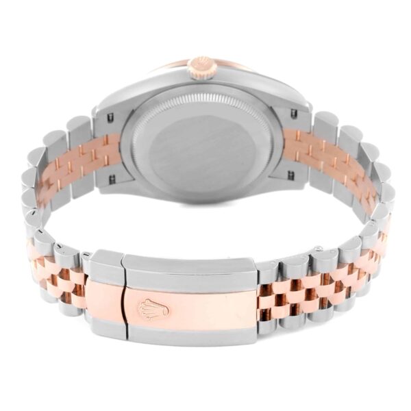 Rolex Datejust 36 Fluted Dial Diamond Bezel Steel Rose Gold Mens Watch 126281 - Image 9