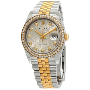 Rolex Datejust 36 Silver Jubilee Diamond Dial Men's Steel and 18kt Yellow Gold Jubilee Watch 126283SJDJ